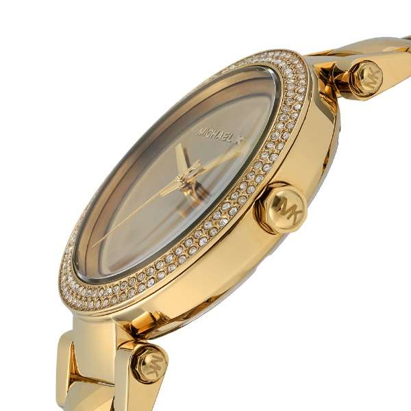 Michael Kors Parker Gold Mother of Pearl Dial Gold Steel Strap Watch for Women - MK6425