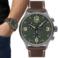 Tissot T Sport Chrono XL Olive Green Dial Watch For Men - T116.617.36.097.00