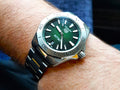 Tag Heuer Aquaracer Professional 200 Automatic Green Dial Silver Steel Strap Watch for Men - WBP2115.BA0627