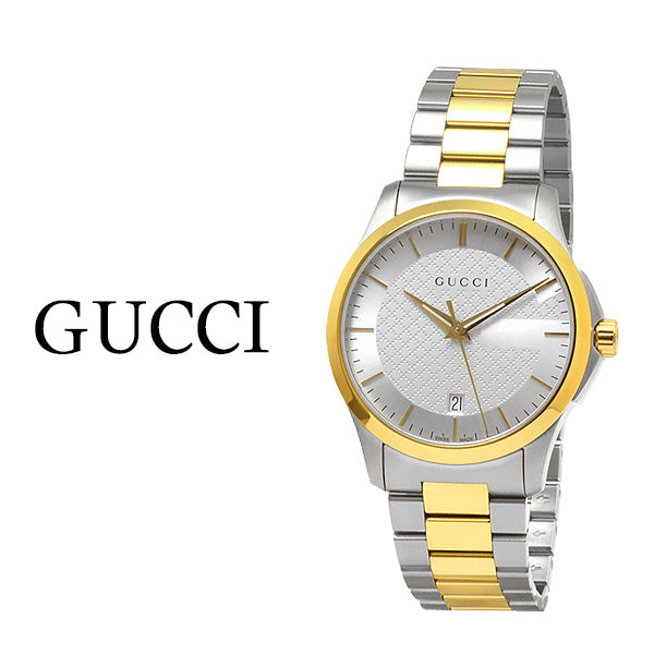 Gucci G Timeless 38mm Two Tone Quartz Stainless Steel Watch For Men - YA126474