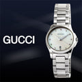 Gucci G Timeless Silver Stainless Steel Mother of Pearl Dial Quartz Watch For Women - YA126542