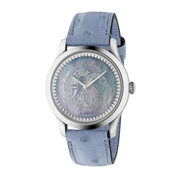 Gucci G Timeless Automatic Mother of Pearl Dial Watch For Women - YA1264113