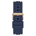 Guess Commander Blue Dial Blue Rubber Strap Watch for Men - GW0211G4