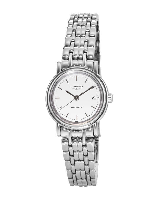 Longines Presence 25.5mm Automatic Stainless Steel Watch for Women - L4.321.4.12.6