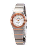 Omega Constellation Manhattan Quartz Diamonds Mother of Pearl Dial Two Tone Steel Strap Watch for Women - 131.20.25.60.55.001