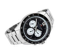 Tommy Hilfiger Luke Quartz Black Dial Silver Steel Strap Watch for Men - 1791120