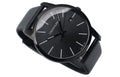 Calvin Klein City Quartz Black Dial Black Leather Strap Watch for Men - K2G2G4CX