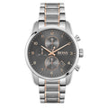 Hugo Boss Skymaster Chronograph Grey Dial Two Tone Steel Strap Watch for Men - 1513789