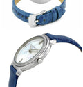 Michael Kors Cinthia Mother of Pearl Dial Blue Leather Strap Watch for Women - MK2661