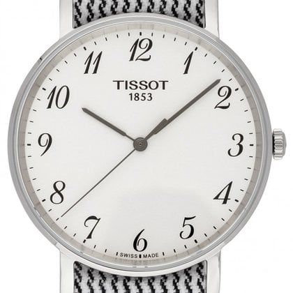 Tissot T Classic Everytime White Dial Two Tone NATO Strap Watch for Women - T109.410.18.032.00