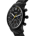 Fossil Goodwin Chronograph Black Dial Black Steel Strap Watch for Men - FS5413