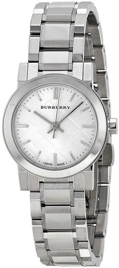 Burberry The City Silver Dial Silver Steel Strap Watch for Women - BU9200