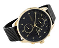 Tommy Hilfiger Chase Quartz Black Dial Black Mesh Bracelet Watch for Men - 1791580