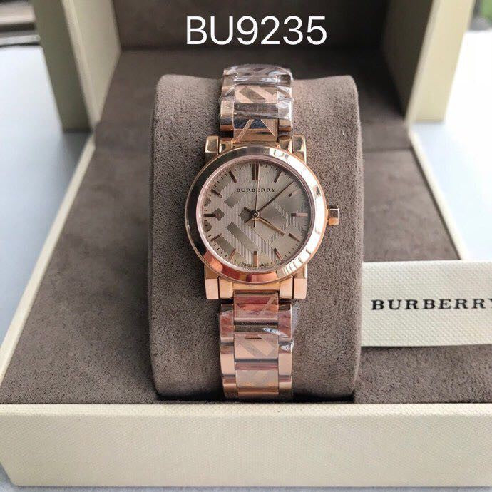 Burberry The City Rose Gold Dial Rose Gold Stainless Steel Strap Watch for Women - BU9039