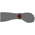 Calvin Klein Even Maroon Dial Black Leather Strap Watch for Men - K7B214CP