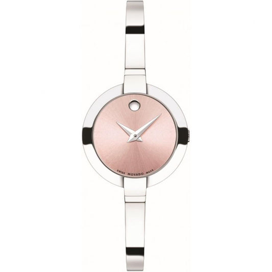 Movado Bela Museum Pink Stainless Steel 25mm Watch For Women - 0606596