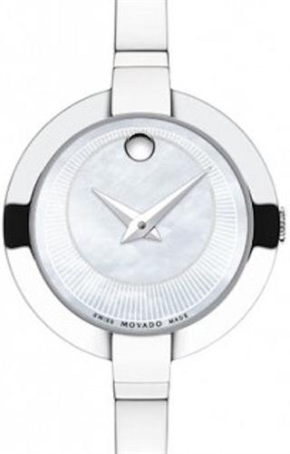 Movado Bela Mother of Pearl Dial Stainless Steel 25mm Watch For Women - 0606616
