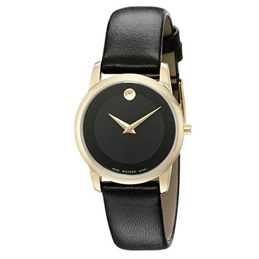 Movado Museum Classic 28mm Quartz Black Dial Watch For Women - 0606877