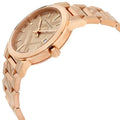 Burberry The City Rose Gold Dial Rose Gold Stainless Steel Strap Watch for Women - BU9039