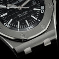 Audemars Piguet Royal Oak Offshore Diver Black Dial Black Rubber Strap Watch for Men - 15710ST.OO.A002CA.01