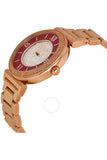 Michael Kors Caitlin Red Dial Rose Gold Stainless Steel Strap Watch for Women - MK3377