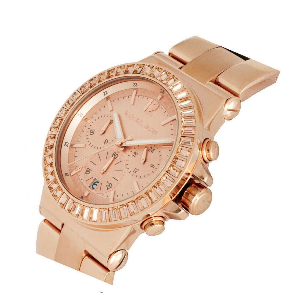 Michael Kors Dylan Rose Gold Dial Rose Gold Steel Strap Watch for Women - MK5412