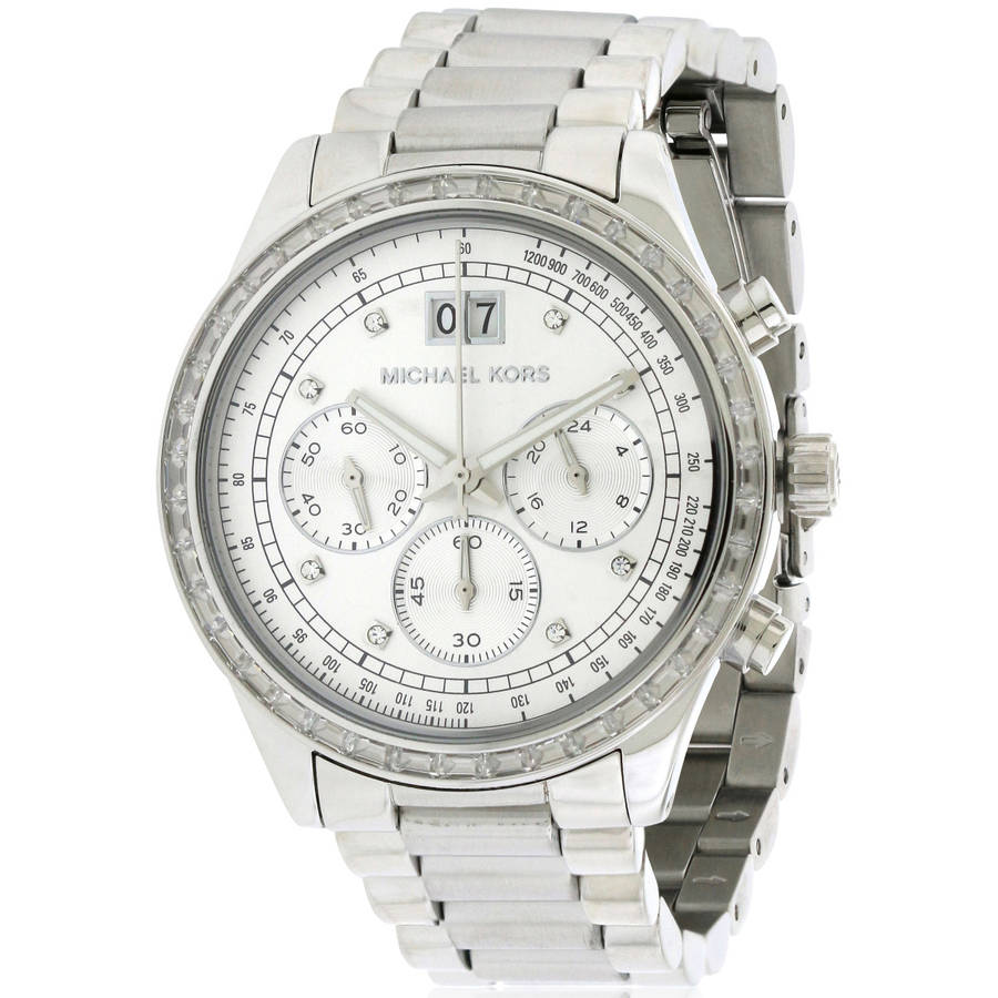 Michael Kors Brinkley Silver Dial Silver Steel Strap Watch for Women - MK6186