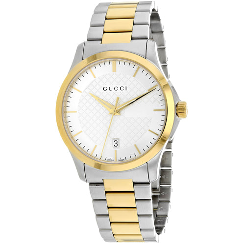 Gucci G Timeless 38mm Two Tone Quartz Stainless Steel Watch For Men - YA126474