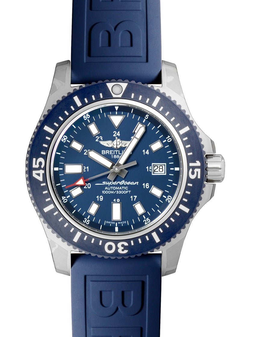 Breitling Superocean 44mm Special Mariner Blue Dial Diver Pro III Mens Watch - Y1739316/C959