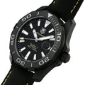 Tag Heuer Aquaracer Calibre 5 Automatic 41mm Black Dial Black Nylon Strap Watch for Men - WAY218A.FC6362