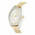 Guess Whisper Silver Dial Gold Mesh Bracelet Watch for Women - W1084L2