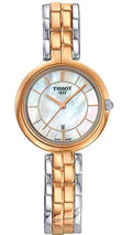 Tissot T Lady Flamingo Lady Mother of Pearl Dial Two Tone Steel Strap Watch For Women - T094.210.22.111.00