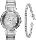 Michael Kors Parker Silver Dial Silver Steel Strap Watch for Women - MK5925