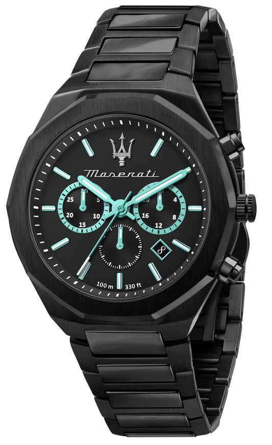 Maserati Stile Aqua Edition Chronograph Stainless Steel Watch For Men - R8873644001