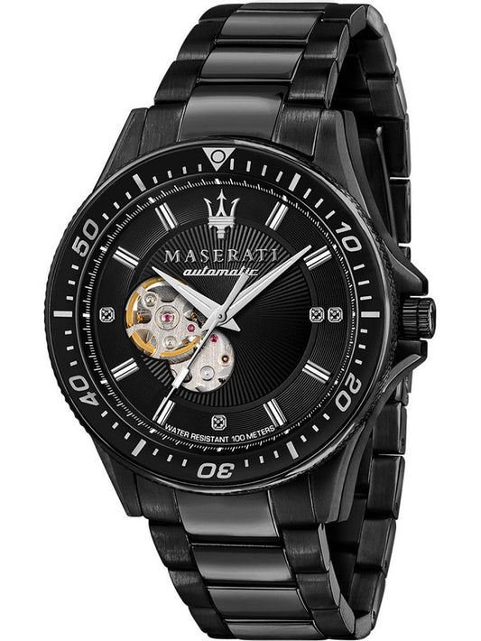 Maserati SFIDA Automatic Black Special Edition 44mm Watch For Men - R8823140005