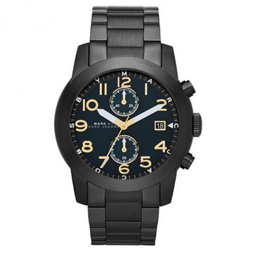 Marc Jacobs Marc Larry Black Dial Black Stainless Steel Strap Watch for Men - MBM8606