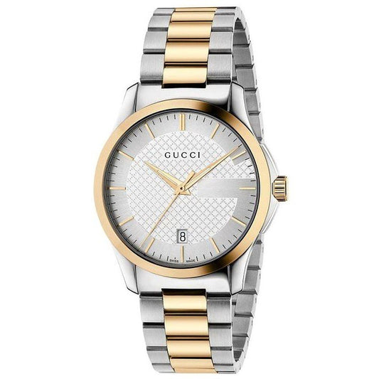 Gucci G Timeless 38mm Two Tone Quartz Stainless Steel Watch For Men - YA126474