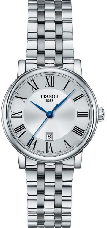 Tissot Carson Premium Lady Silver Dial Silver Steel Strap Watch For Women - T122.210.11.033.00