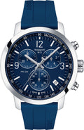 Tissot T Sport PRC 200 Chronograph Blue Rubber Strap Watch For Men - T114.417.17.047.00