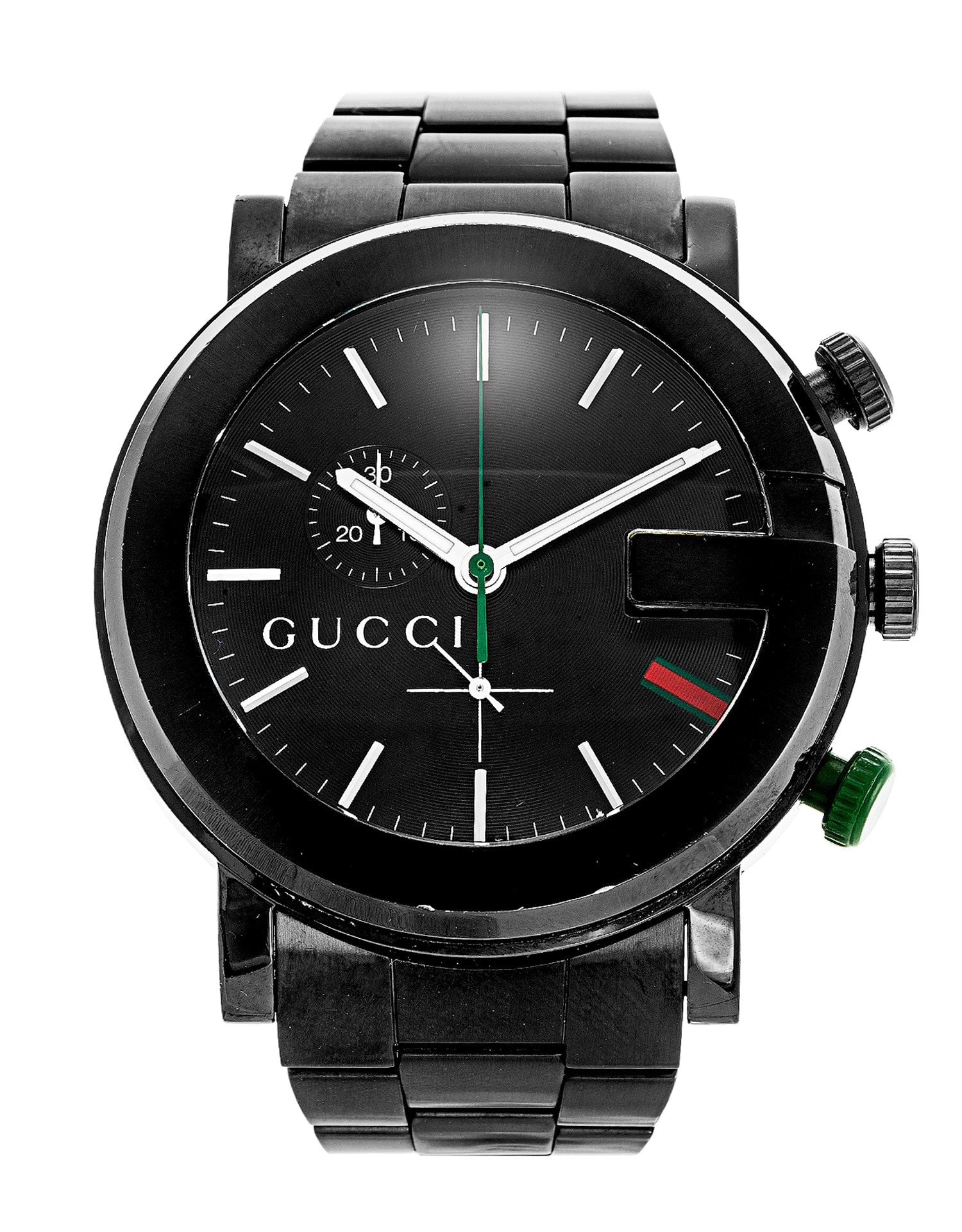 Gucci G Chrono Black Dial Quartz 44mm Watch For Men - YA101331