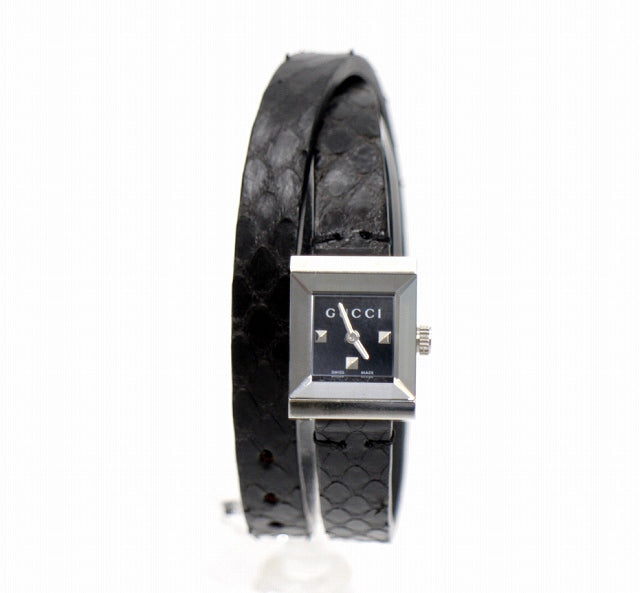Gucci G-Frame Black Leather Watch For Women - YA128526