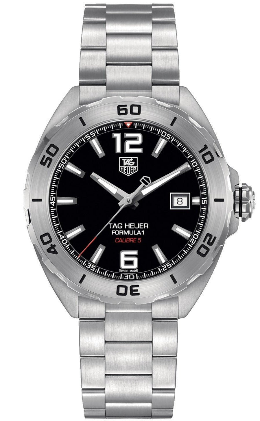 Tag Heuer Formula 1 Automatic 41mm Black Dial Silver Steel Strap Watch for Men - WAZ2113.BA0875