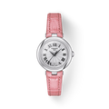 Tissot Bellissima Small Lady Silver Dial Pink Leather Strap Watch For Women - T126.010.16.013.01