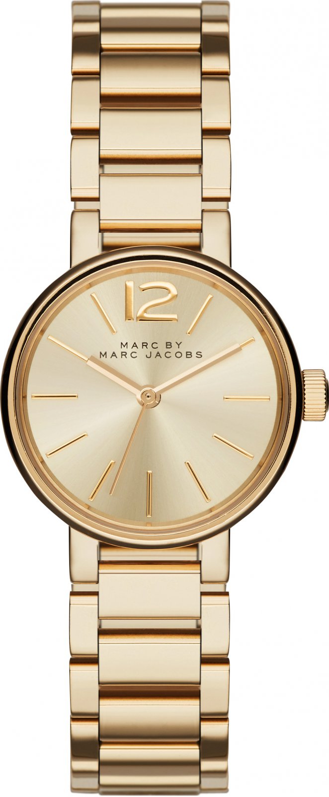 Marc Jacobs Peggy Gold Dial Gold Stainless Steel Strap Watch for Women - MBM3405