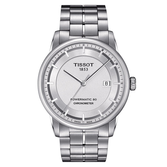 Tissot Luxury Silver Dial Powermatic 80 Watch For Men - T086.408.11.031.00