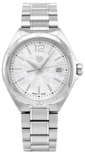 Tag Heuer Formula 1 35mm White Mother of Pearl Dial Silver Steel Strap Watch for Women - WBJ1318.BA0666