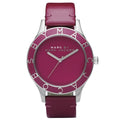 Marc Jacobs Blade Red Dial Red Leather Strap Watch for Women - MBM1157