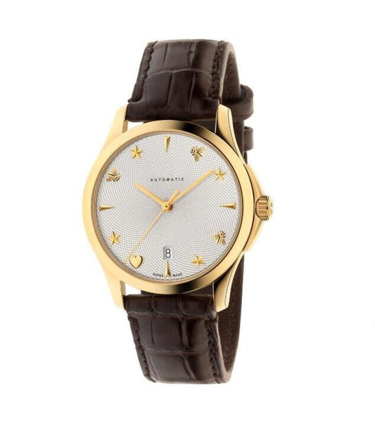 Gucci G Timeless Automatic Gold Dial Unisex Watch - YA126467