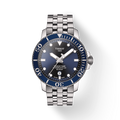 Tissot T Sport Seastar 1000 Powermatic Silicum Blue Dial Stainless Steel Strap Watch For Men - T120.407.11.041.01