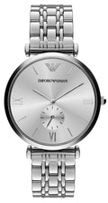 Emporio Armani Classic Silver Dial Silver Steel Strap Watch For Men - AR1819